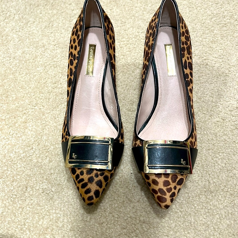Louise et Cie Cheetah Print Heels - Real Cow Hair Fur!